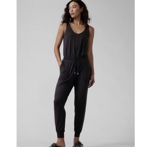 Athleta Balance Jumpsuit, Black, Size Small